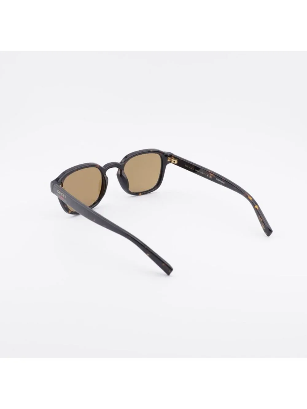 Gucci GG2106S 002 Sunglasses Dark Havana Square Frame, Brown Lenses